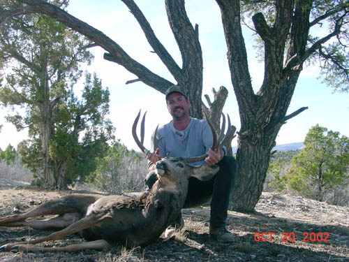 Clint's great Mule Deer shot in Colorado in 2002. "It was a greatest hunt with my greatest hunting partner, MY DAD."