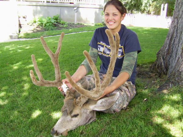 Crystel Carriedo's 2007 Archery buck in Northern Utah