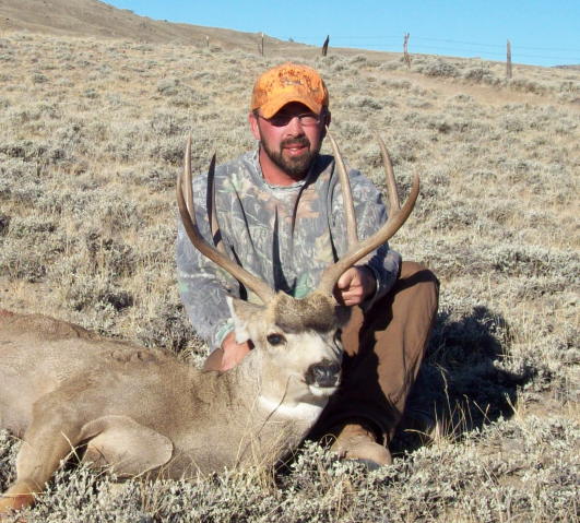 Jim's WY 3x3...He made a good 166 yard shot after a three quarter mile stalk...